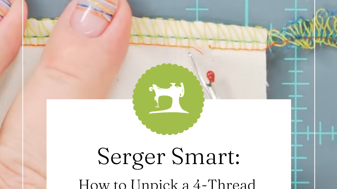 How to Unpick a 4-Thread Overlock Stitch (Quick Method!)
