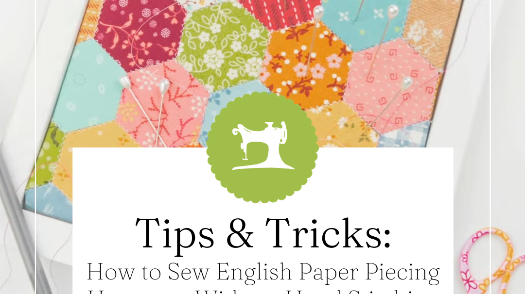 How to Sew English Paper Piecing Hexagons Without Hand Stitching