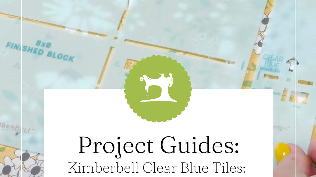 Kimberbell Clear Blue Tiles: Quilting on Your Embroidery Machine!