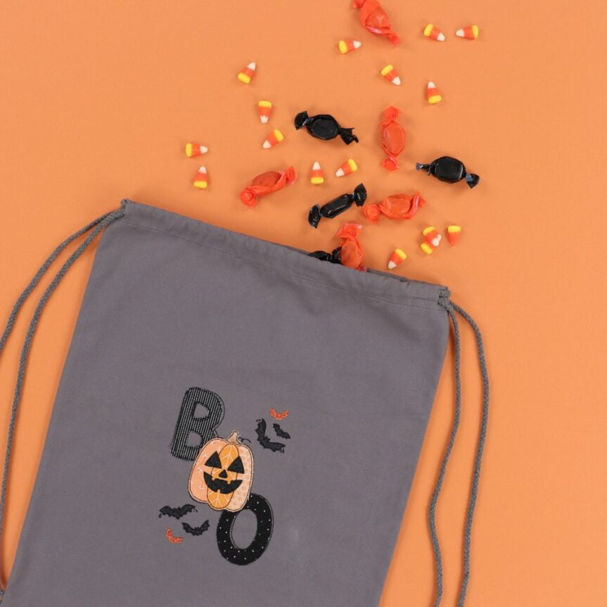 Kimberbell Embroidery Club - September 2024: Fab-Boo Lous Canvas Backpack - DESIGN ONLY