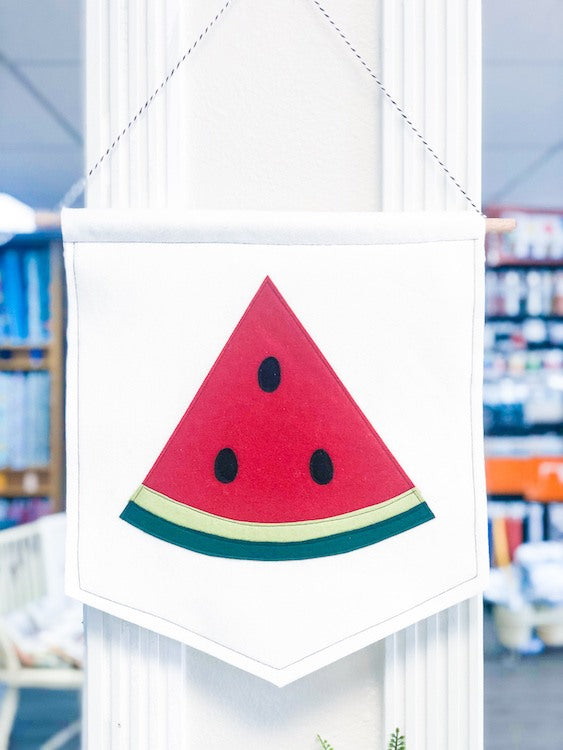 Watermelon Felt Pennant