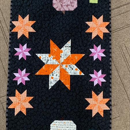 Halloween Lemoyne Star Table Runner, downloadable pattern