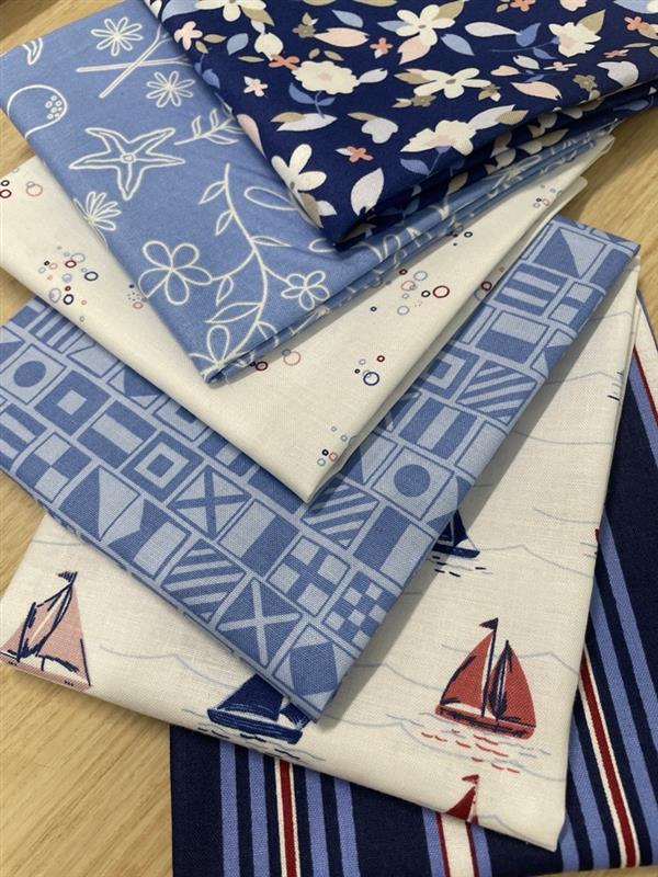 Yacht Club Assorted Fat Quarter Bundle (6)