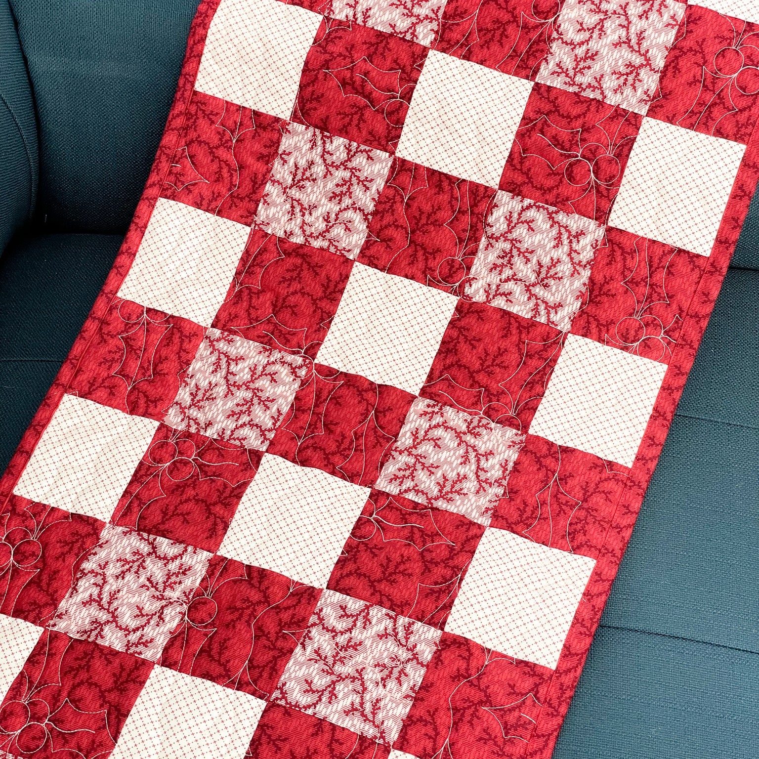 plaid table runner kit
