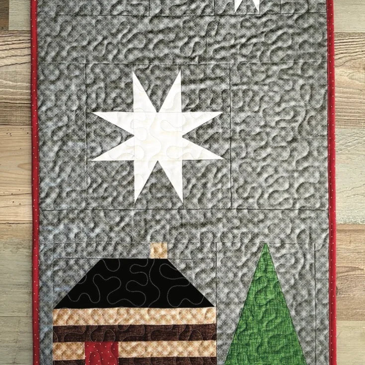 Cozy Christmas Eve at the Cabin Door Pattern