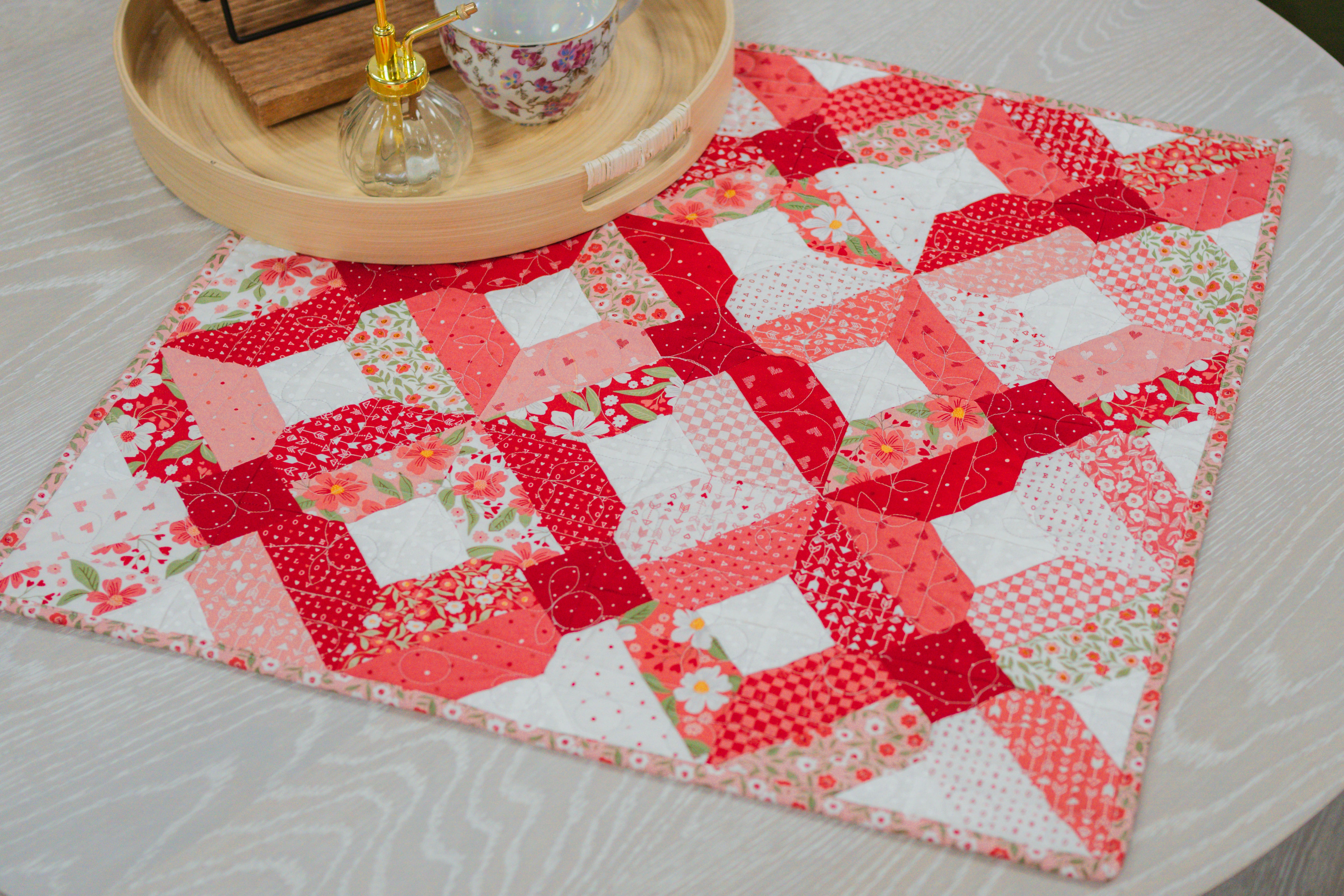 Kaleidoscope Charm Pack Table Topper