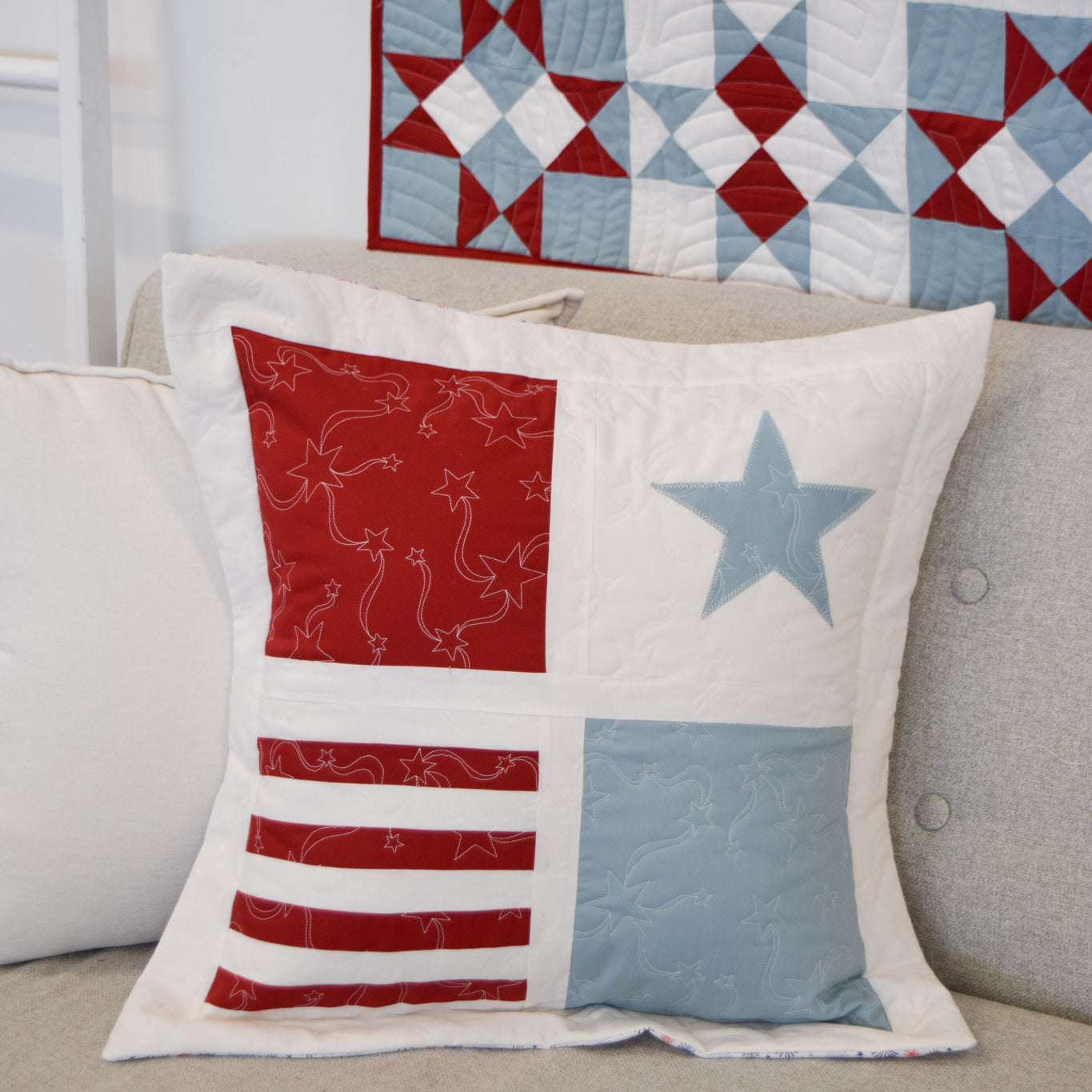Patriotic Porch Pillow