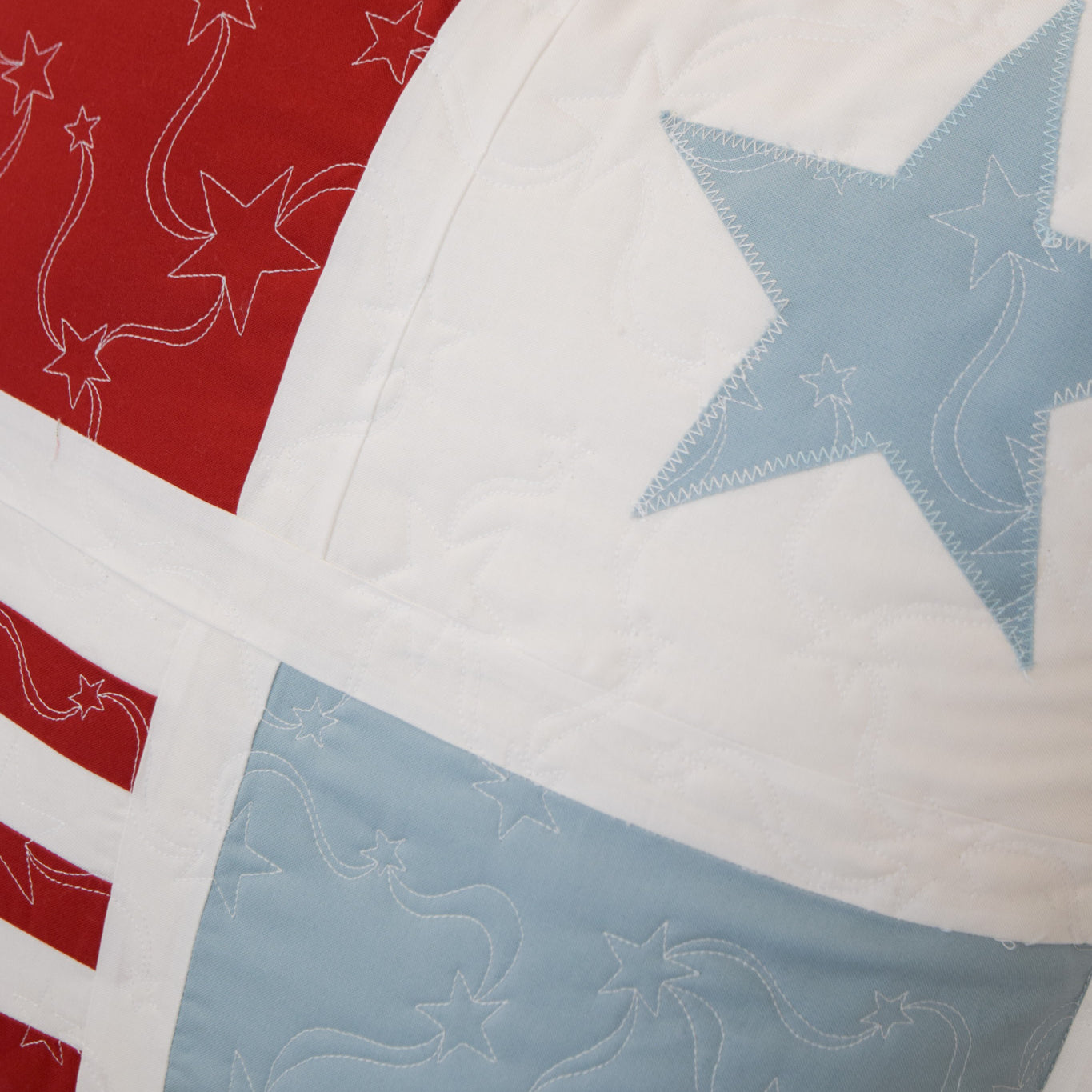 Patriotic Porch Pillow Quilting