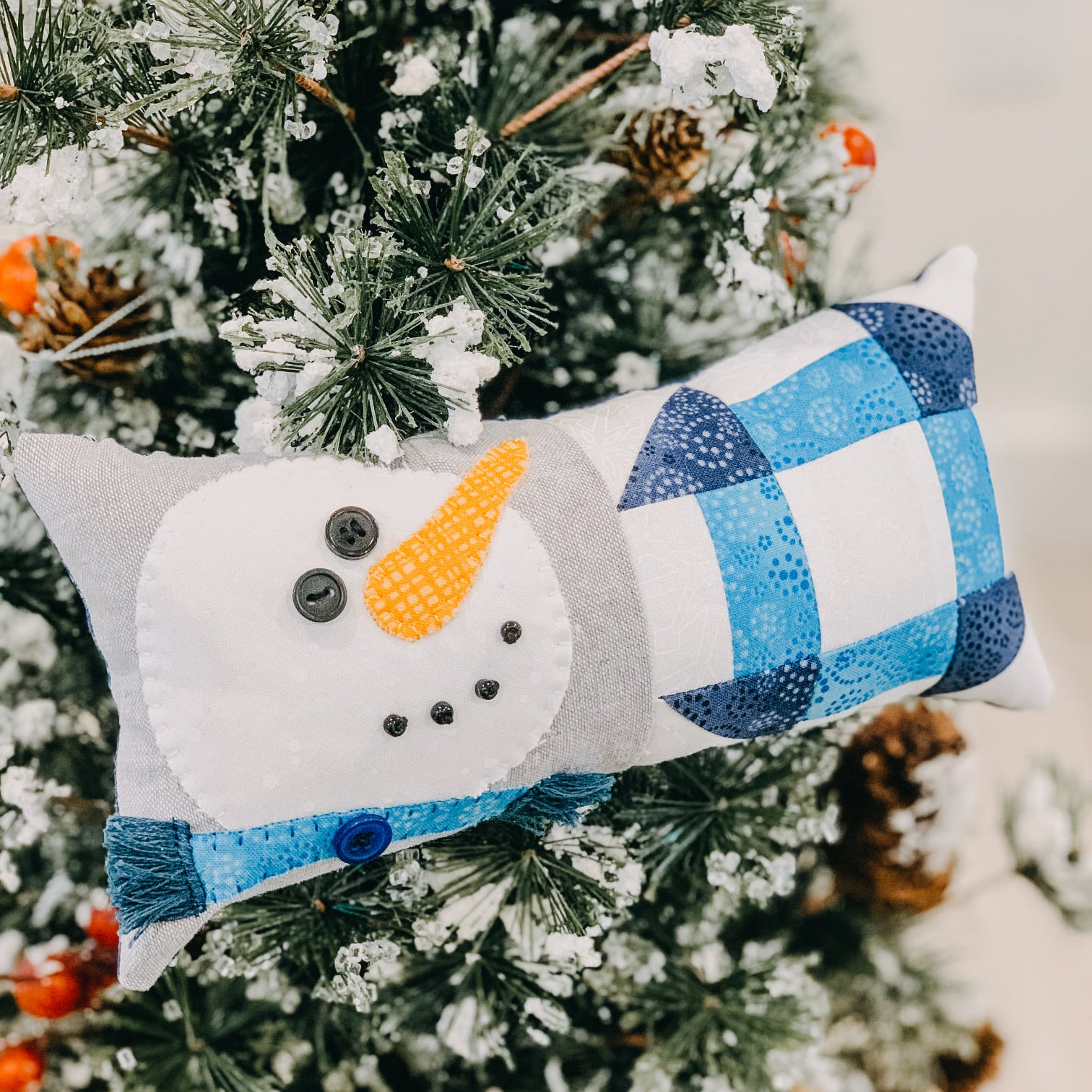 snowman winter quilt
