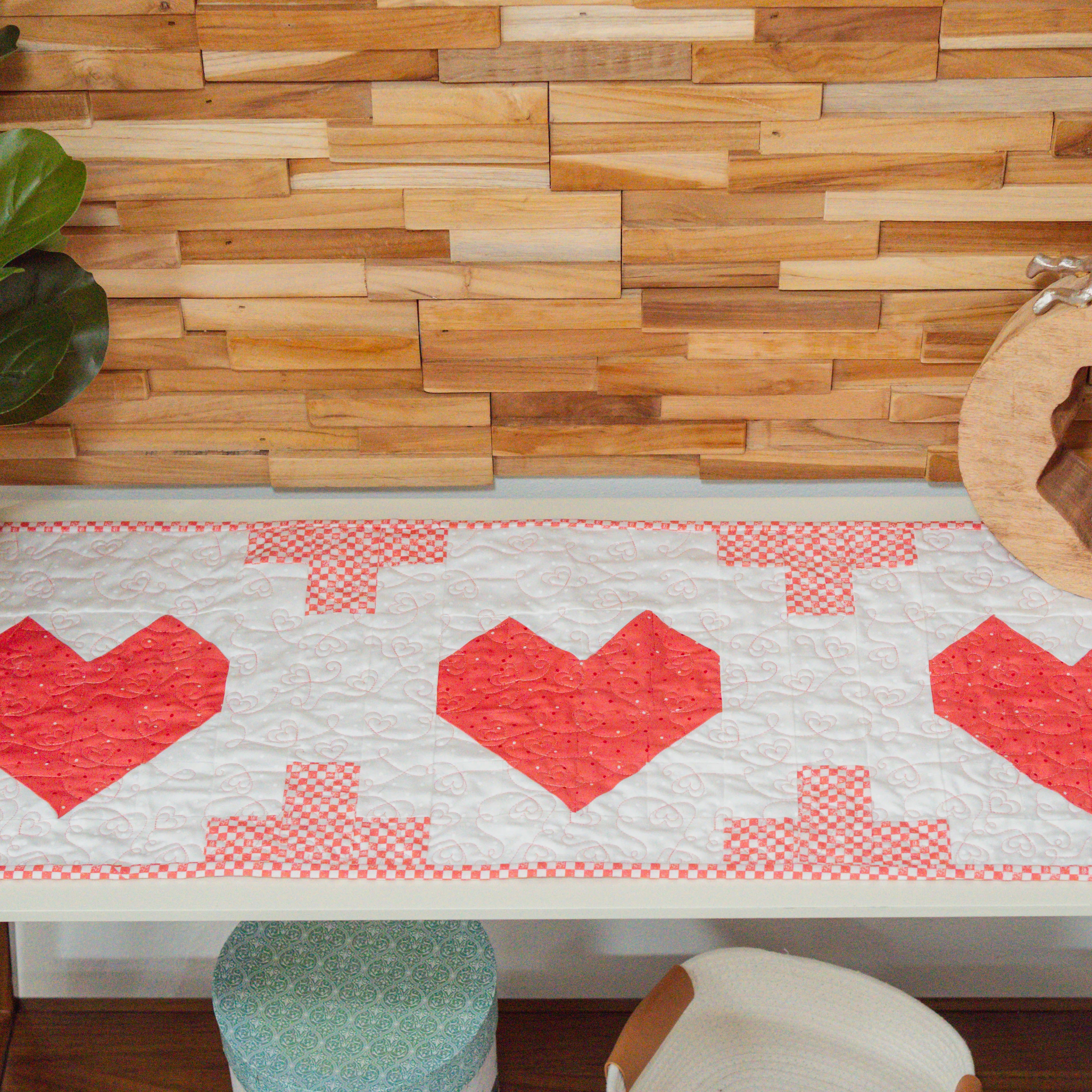 Heart Table Runner (Downloadable Pattern)