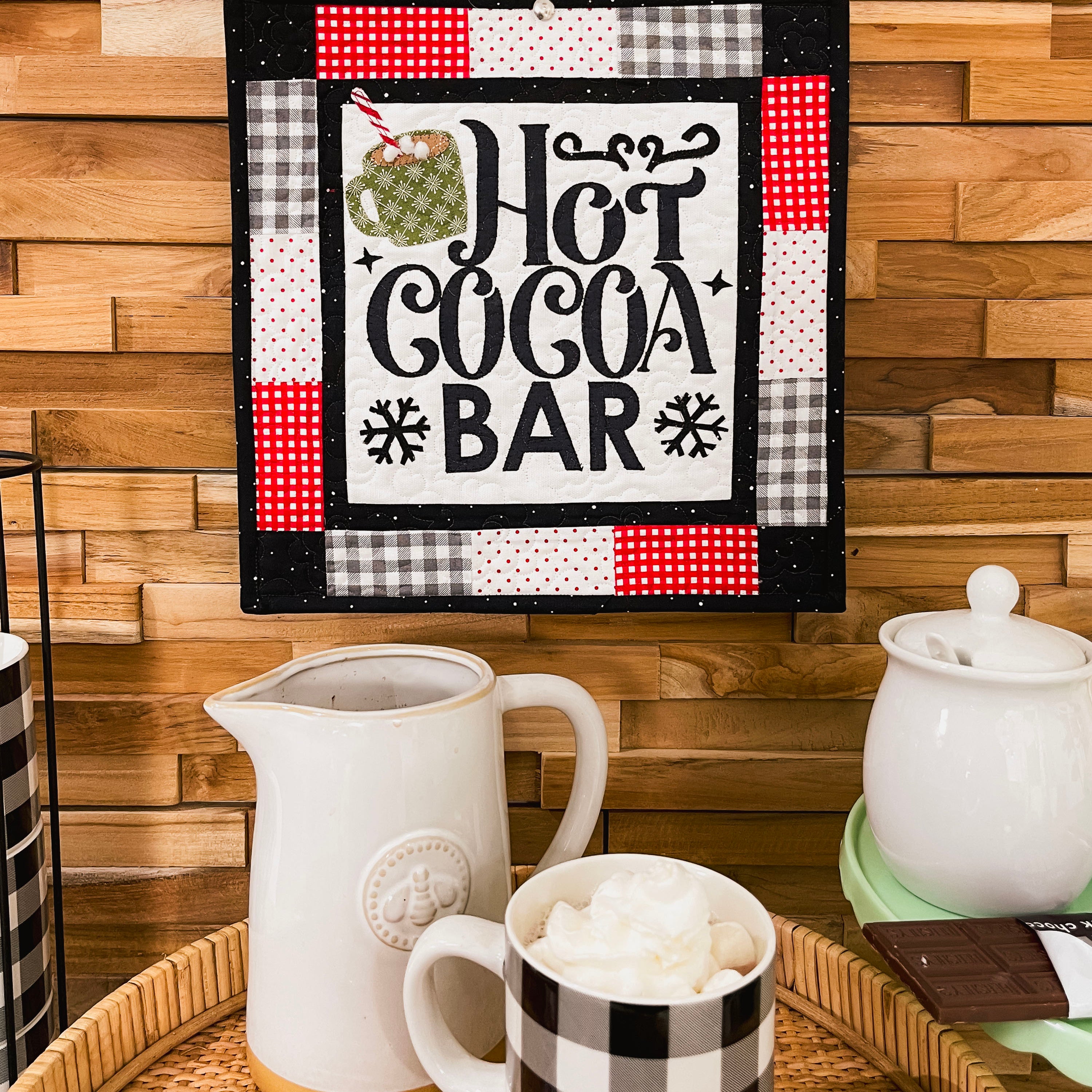 Hot Cocoa Bar Mini Quilt (Downloadable Pattern)