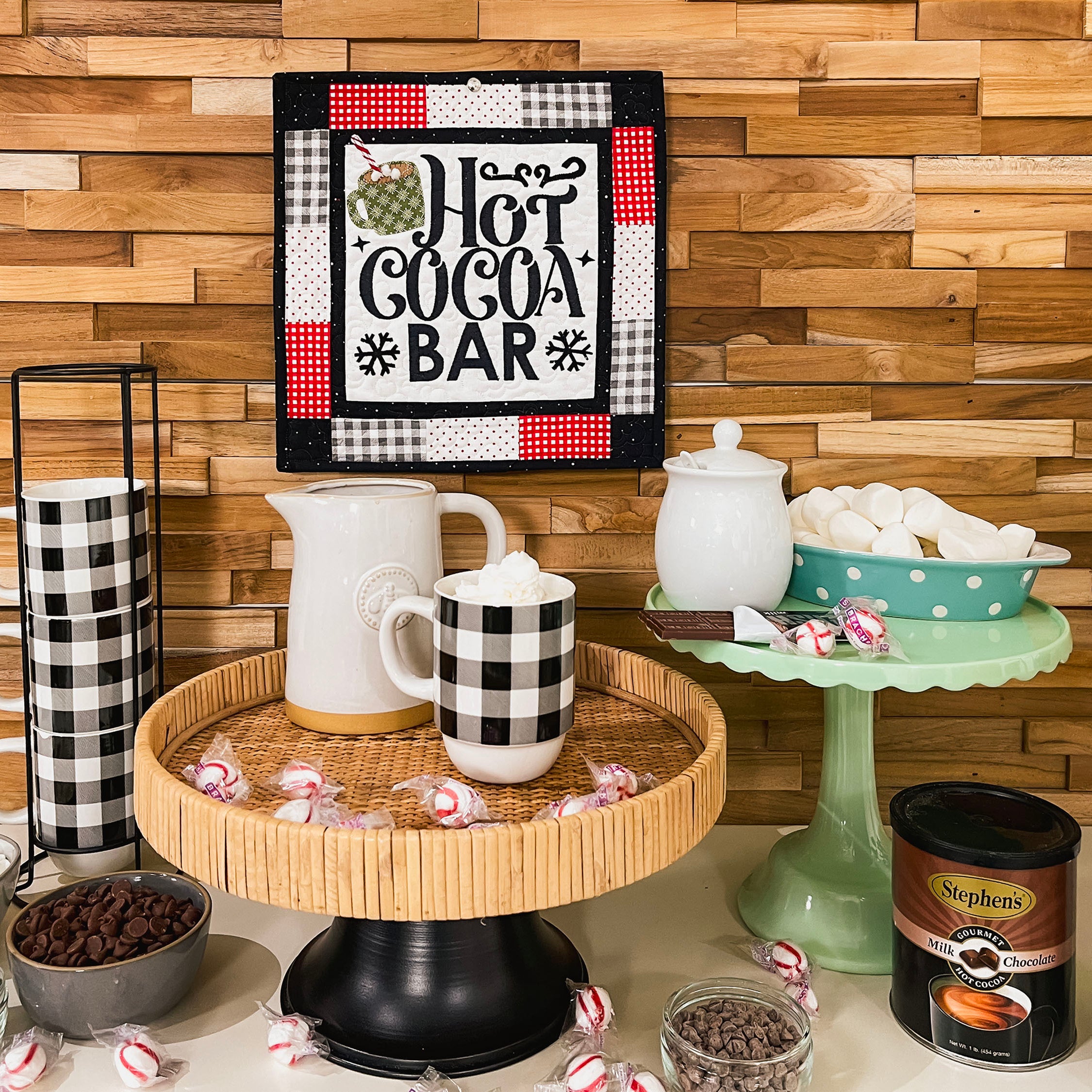Hot Cocoa Bar Mini Quilt (Downloadable Pattern)