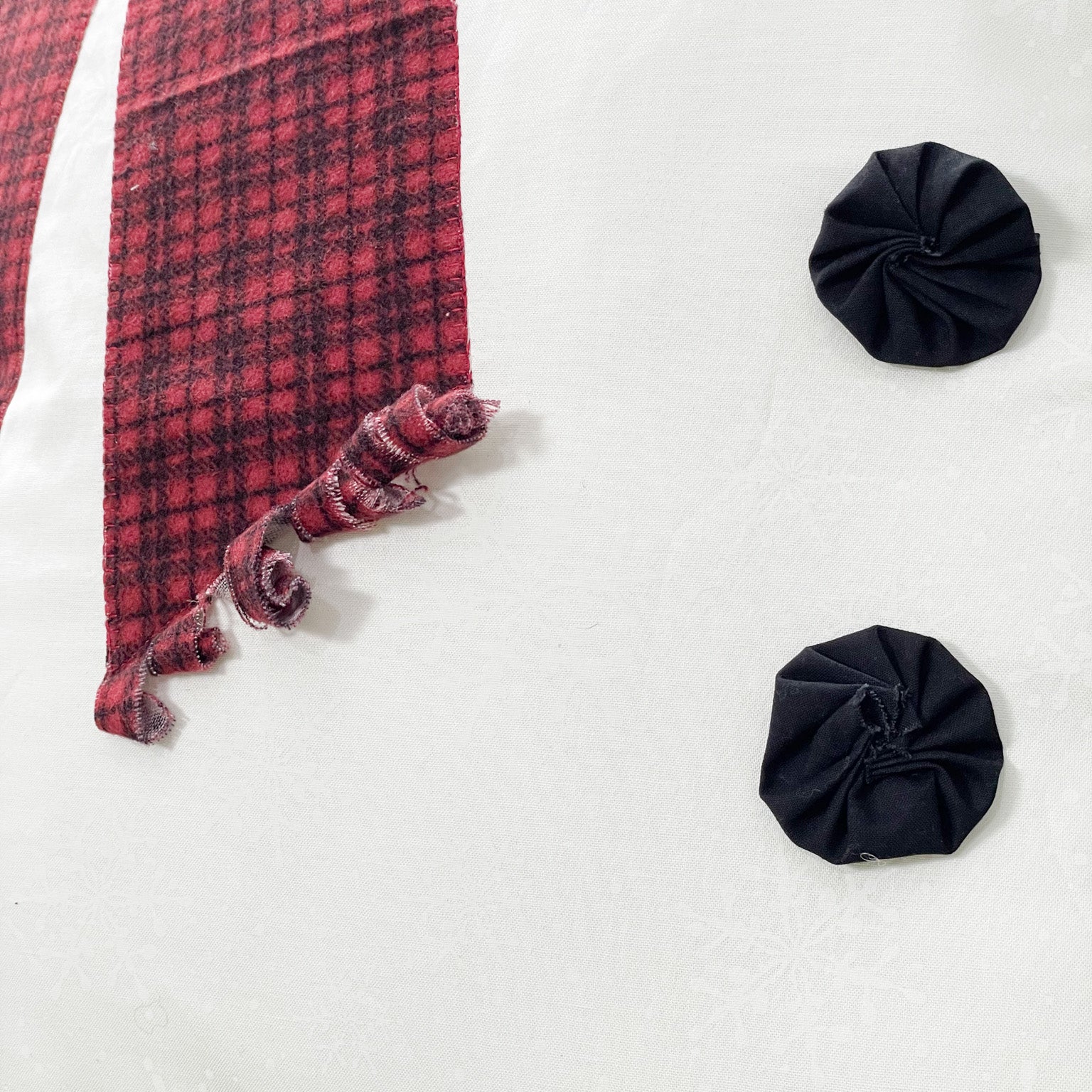 Snowman Pillow Red