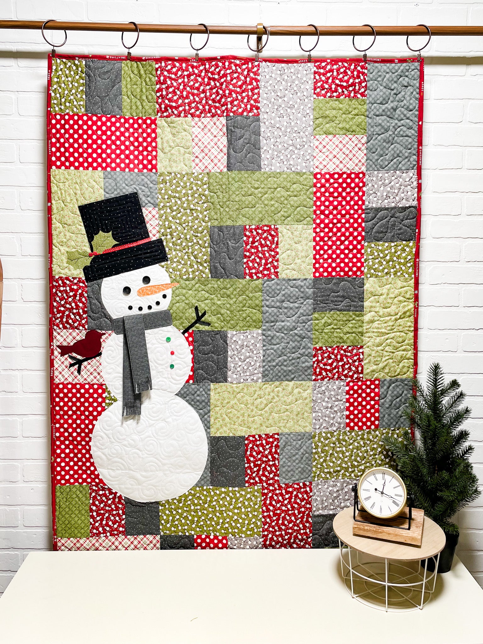 snowman quilt pattern