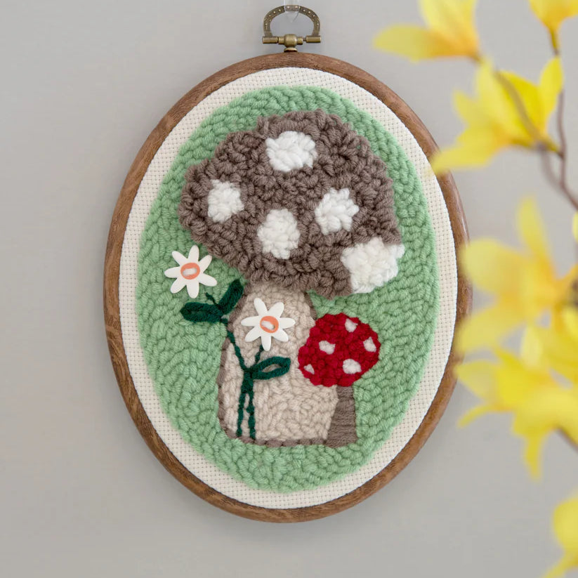 Kimberbell Punch Needle Embroidery Kit - Mushroom Meadow!