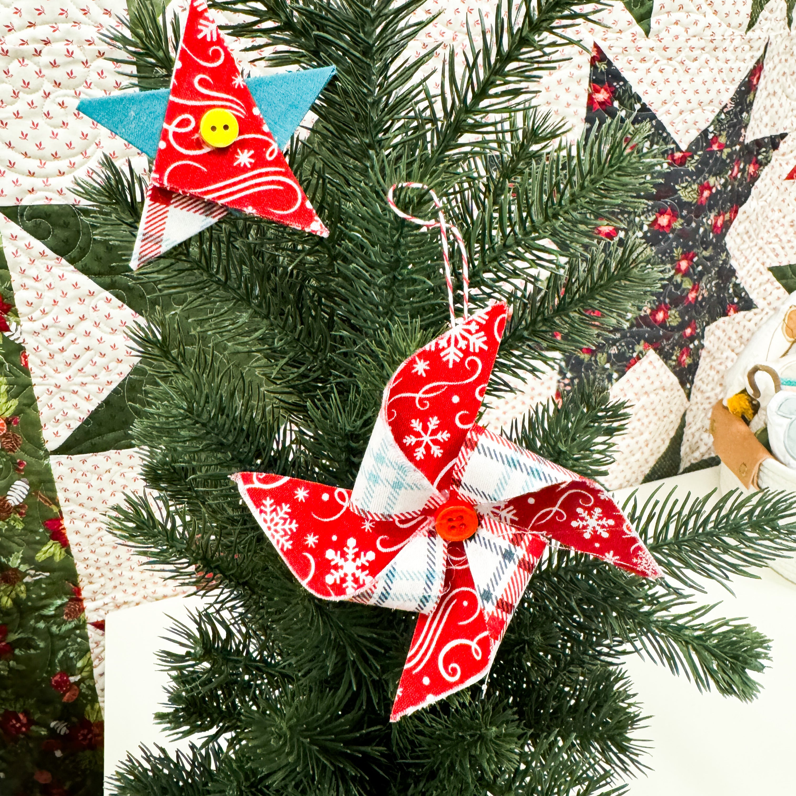 No-Sew Ornament & Gift Toppers