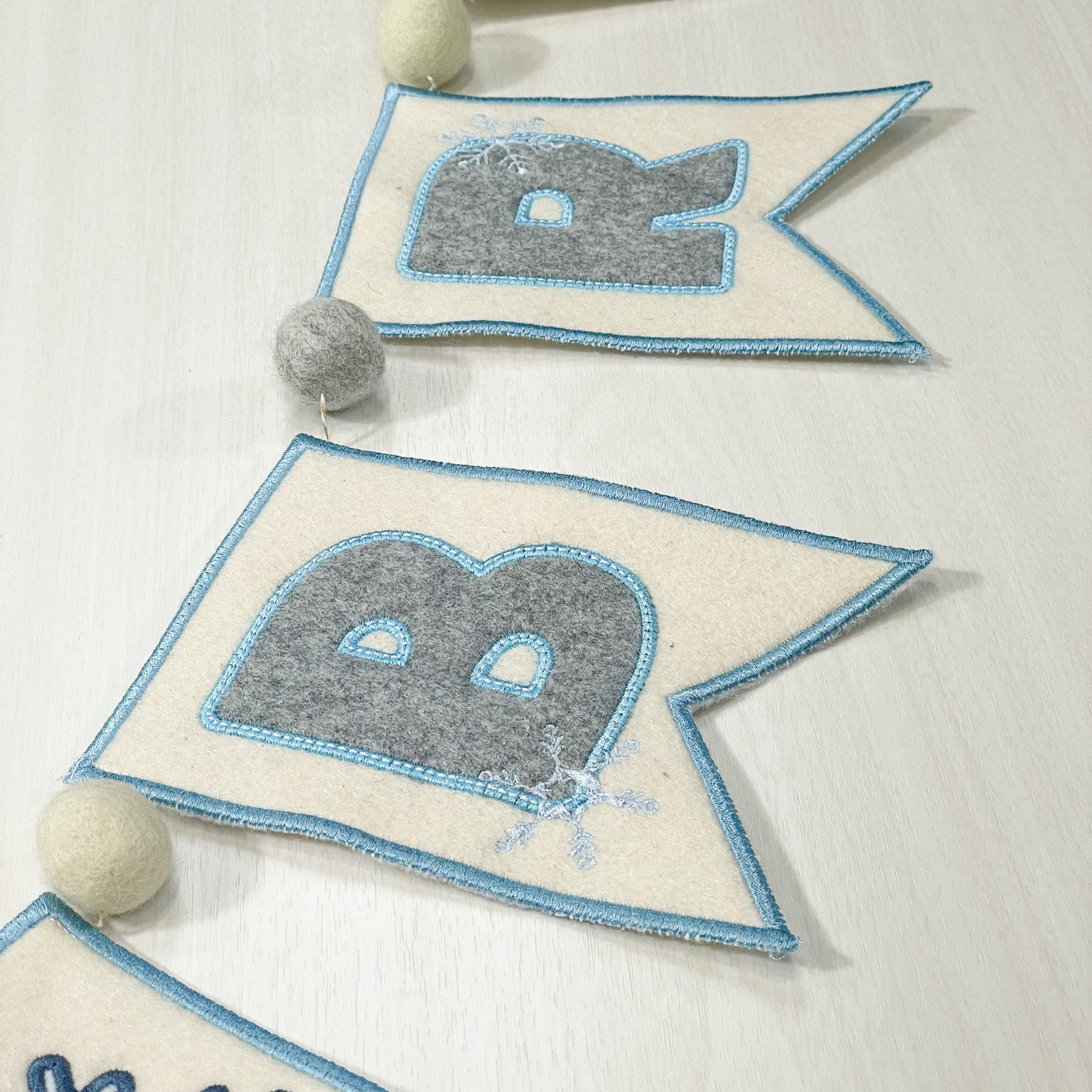 cute felt banner