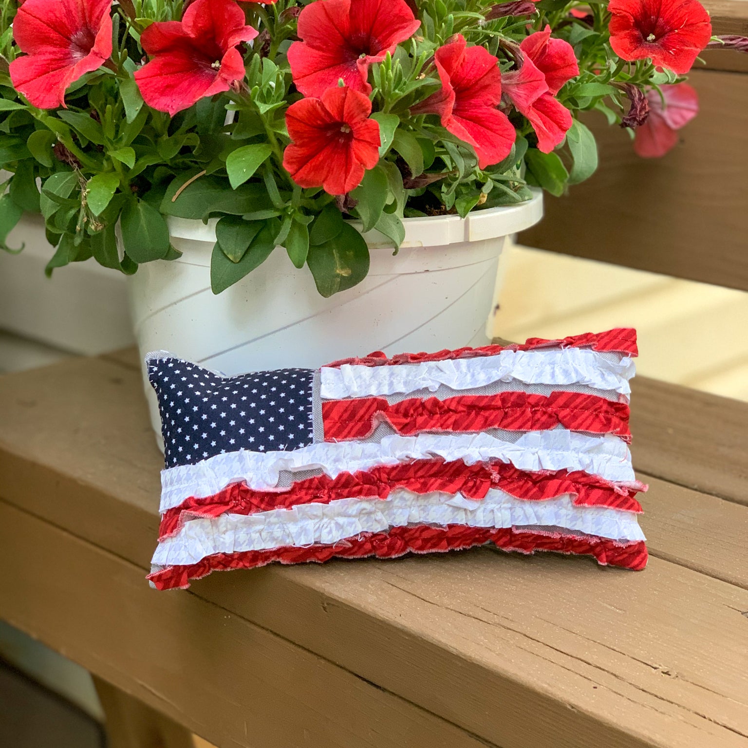 Forever Red, White & Blue Mini Bowl Filler Pillows