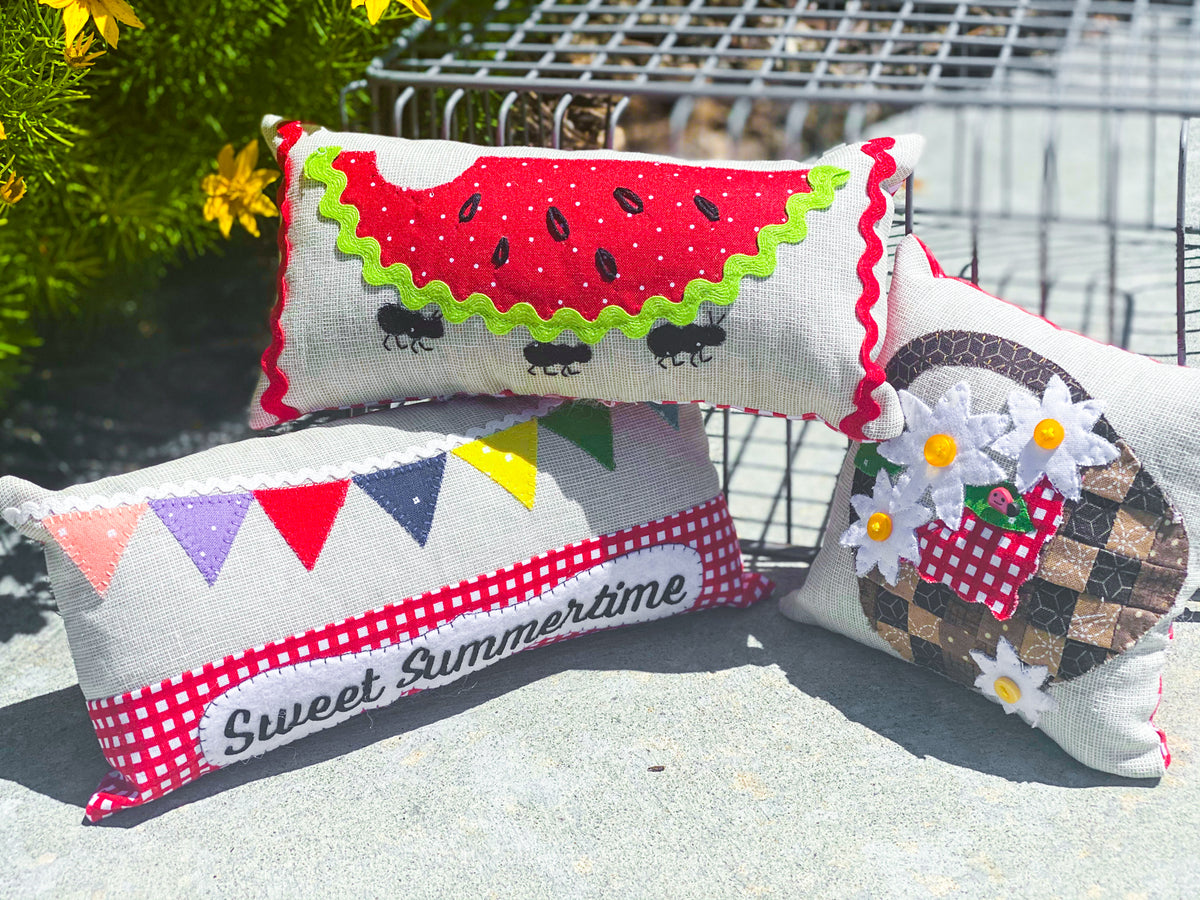Sweet Summertime Mini Bowl Filler Pillows (Downloadable Pattern) My Girlfriend's Quilt Shoppe