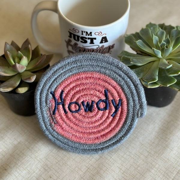 Howdy Rope Coaster Machine Embroidery Designs