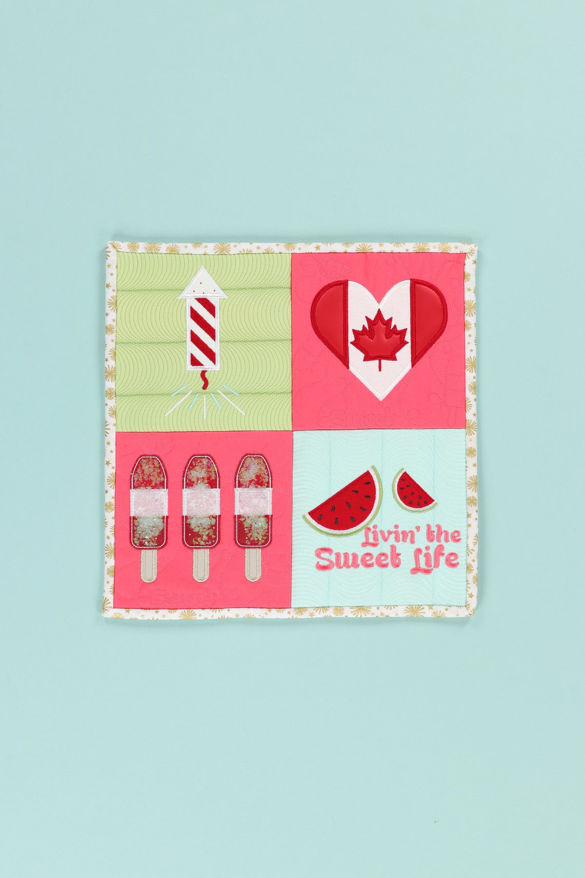 july mini quilt Canada