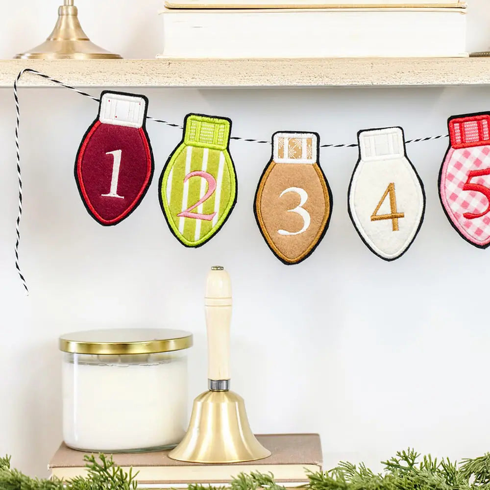 Embroidery Felt Pack, Christmas lights