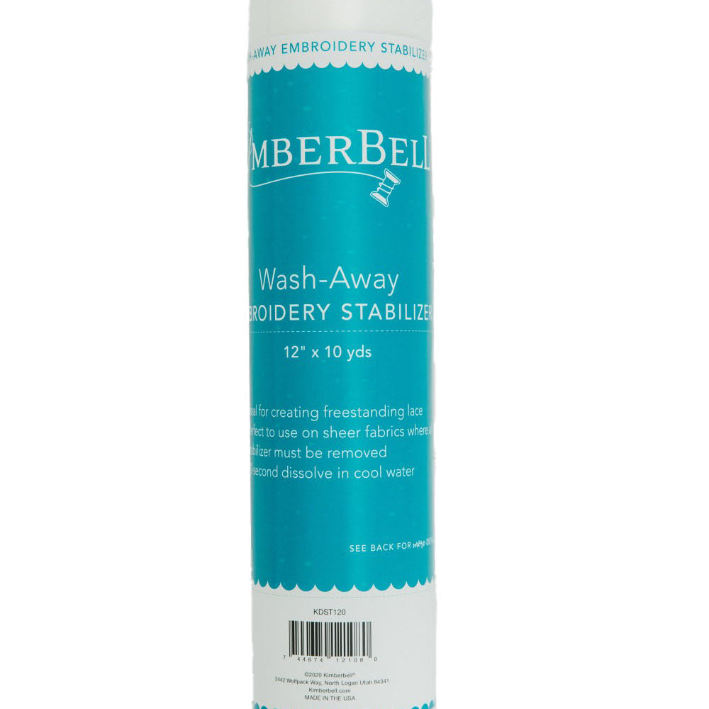 Roll of Timber Belle embroidery stabilizer on a white background
