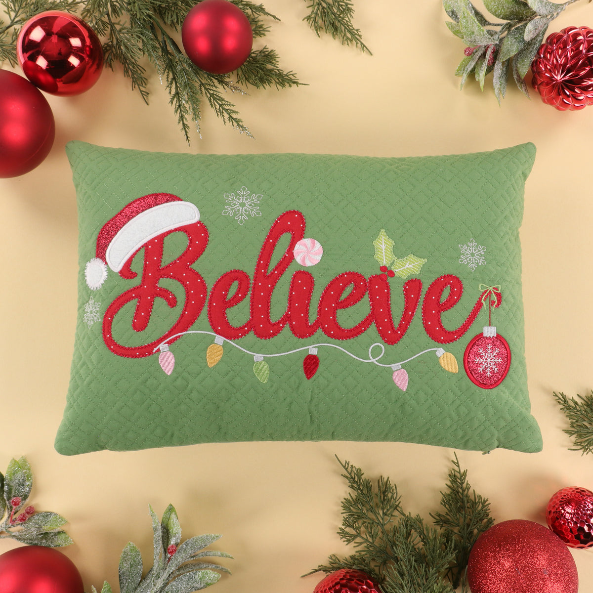Kimberbell BELIEVE fabric and pillow kit