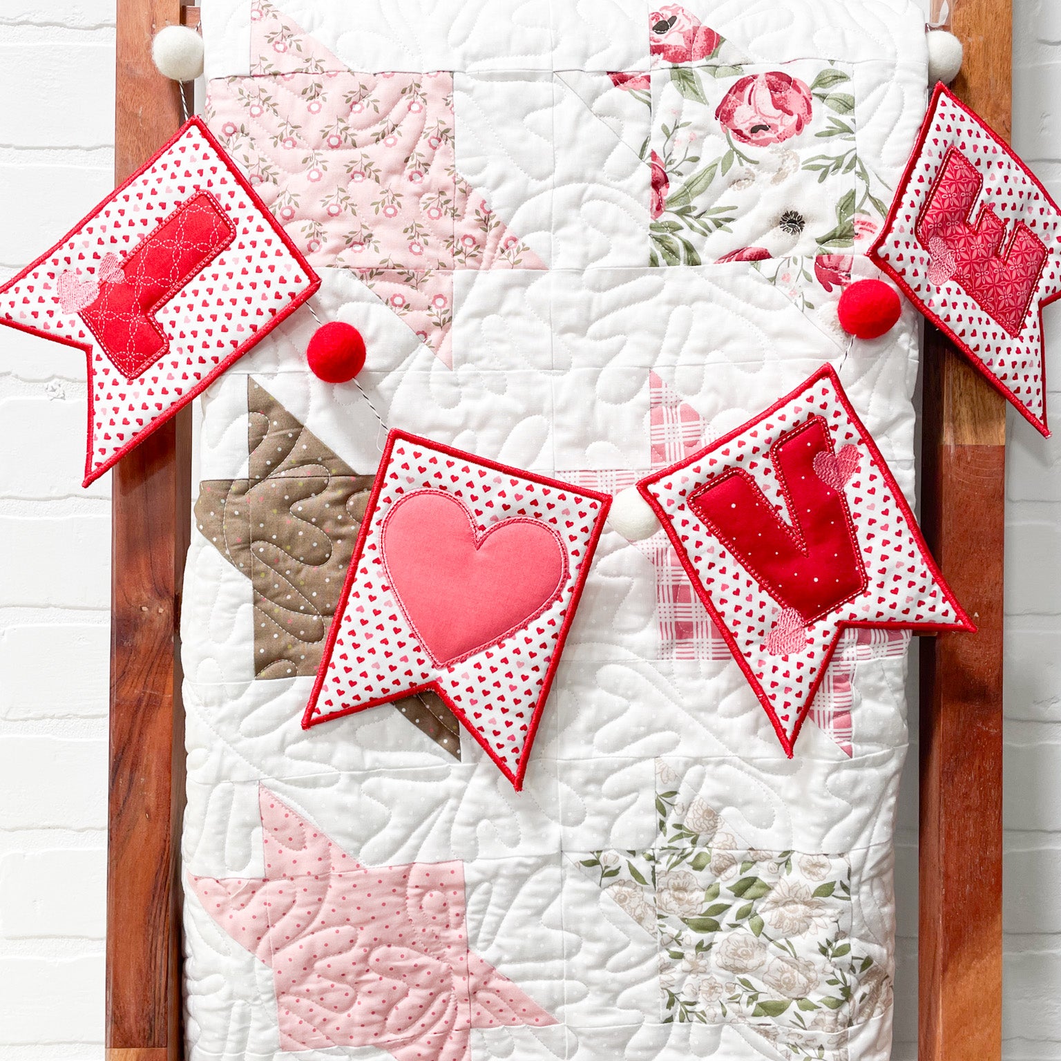 love felt banner