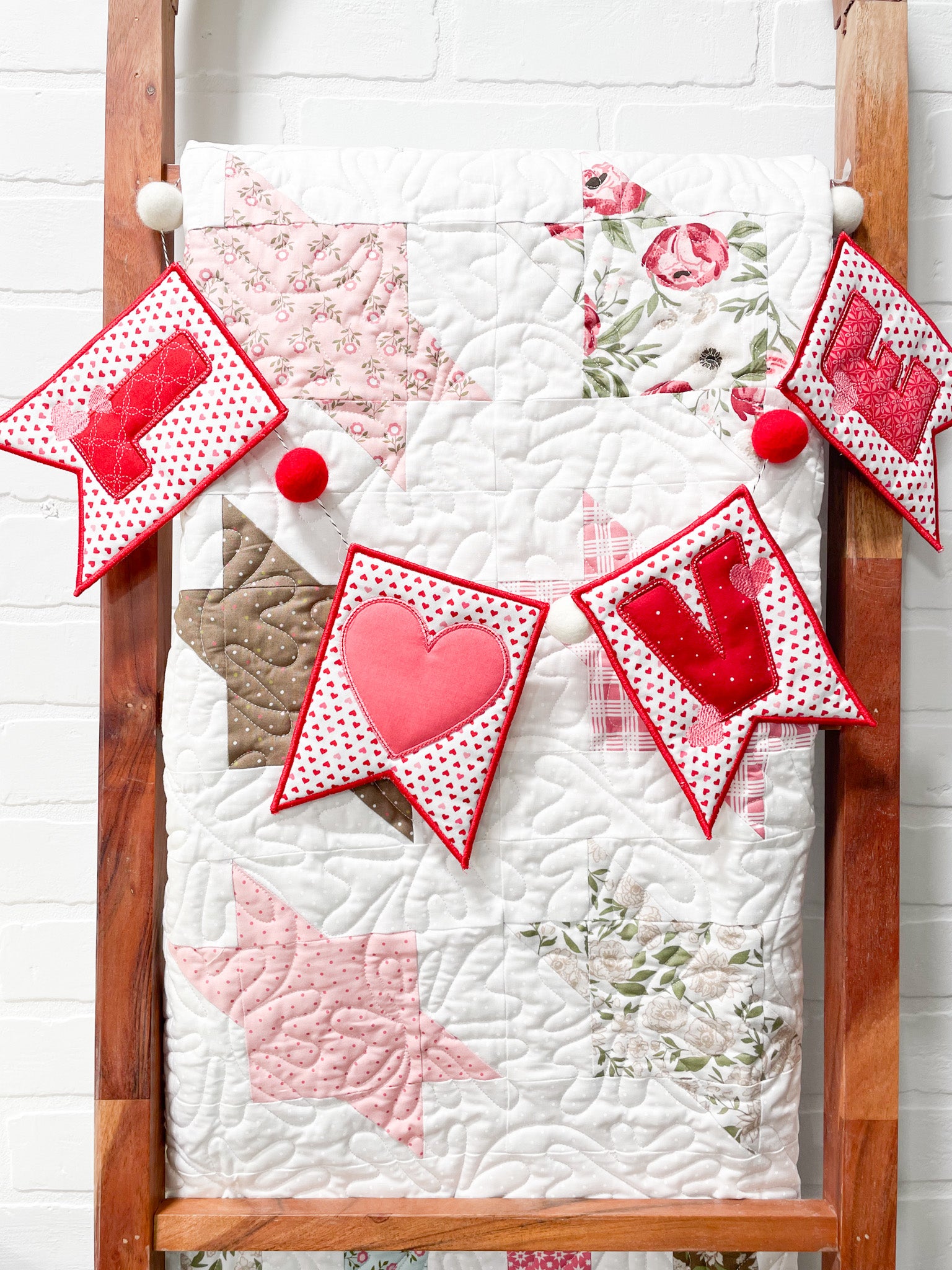 love felt banner
