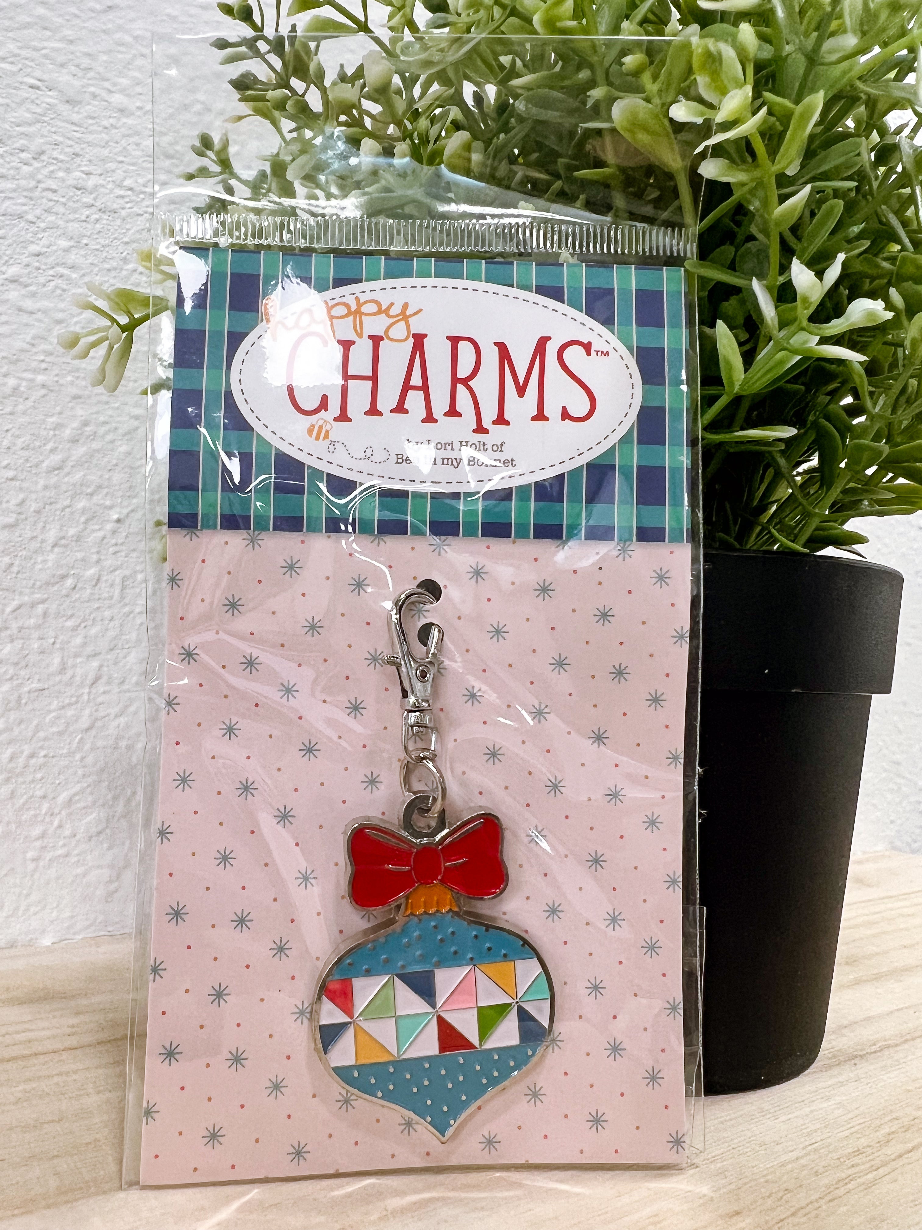 Lori Holt Enamel Happy Charm- Ornament