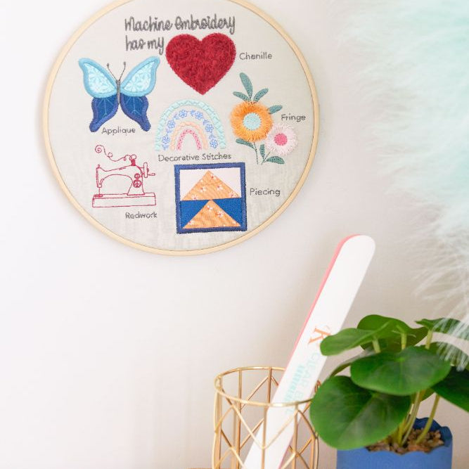 Kimberbell Embroidery Club - March 2024: Embroidery Hoop Sampler