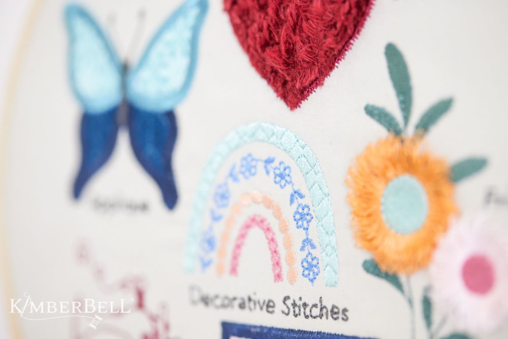 Kimberbell Embroidery Club - March 2024: Embroidery Hoop Sampler