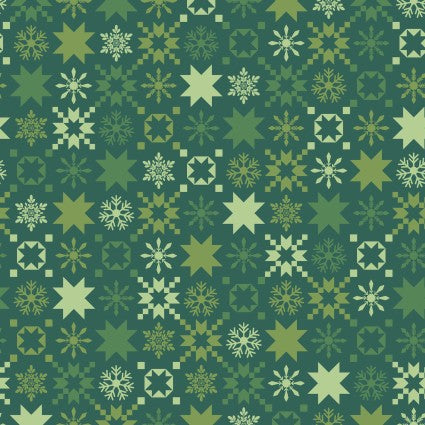 green christmas fabric