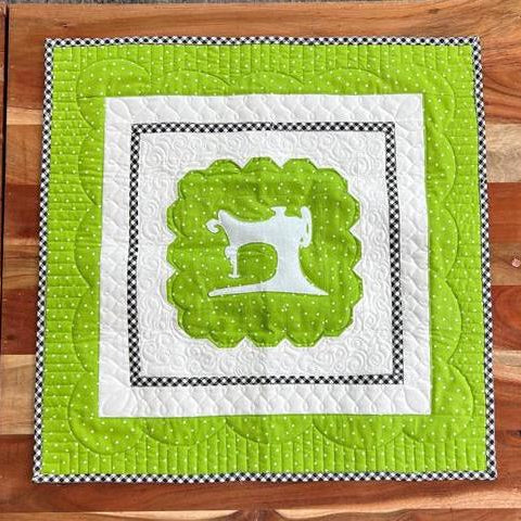 Downloadable pattern for Logo wall hanging