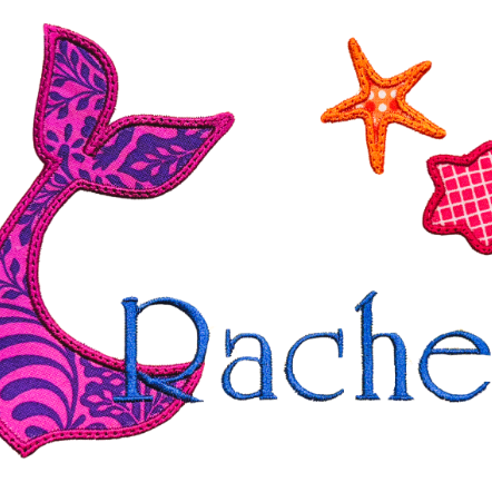 Hooded Towel Name Applique
