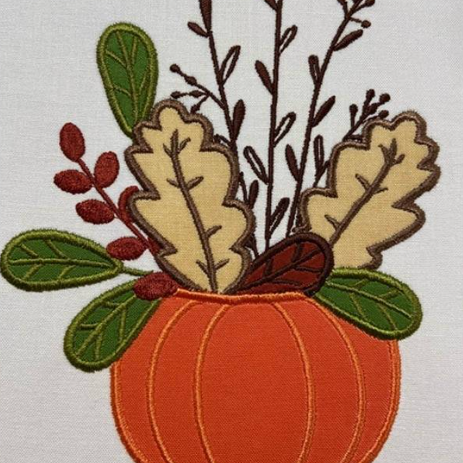 Fall/Halloween Pumpkins Machine Embroidery Design