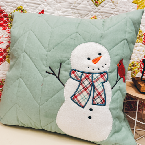 snowman applique