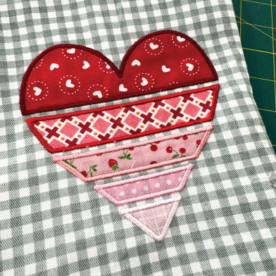 Heart Array Applique