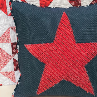 Chenille Star Pillow