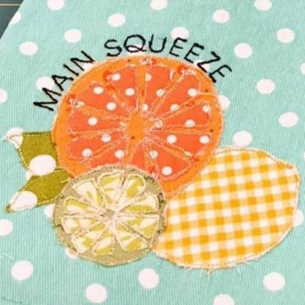 Main Squeeze Embroidery Design