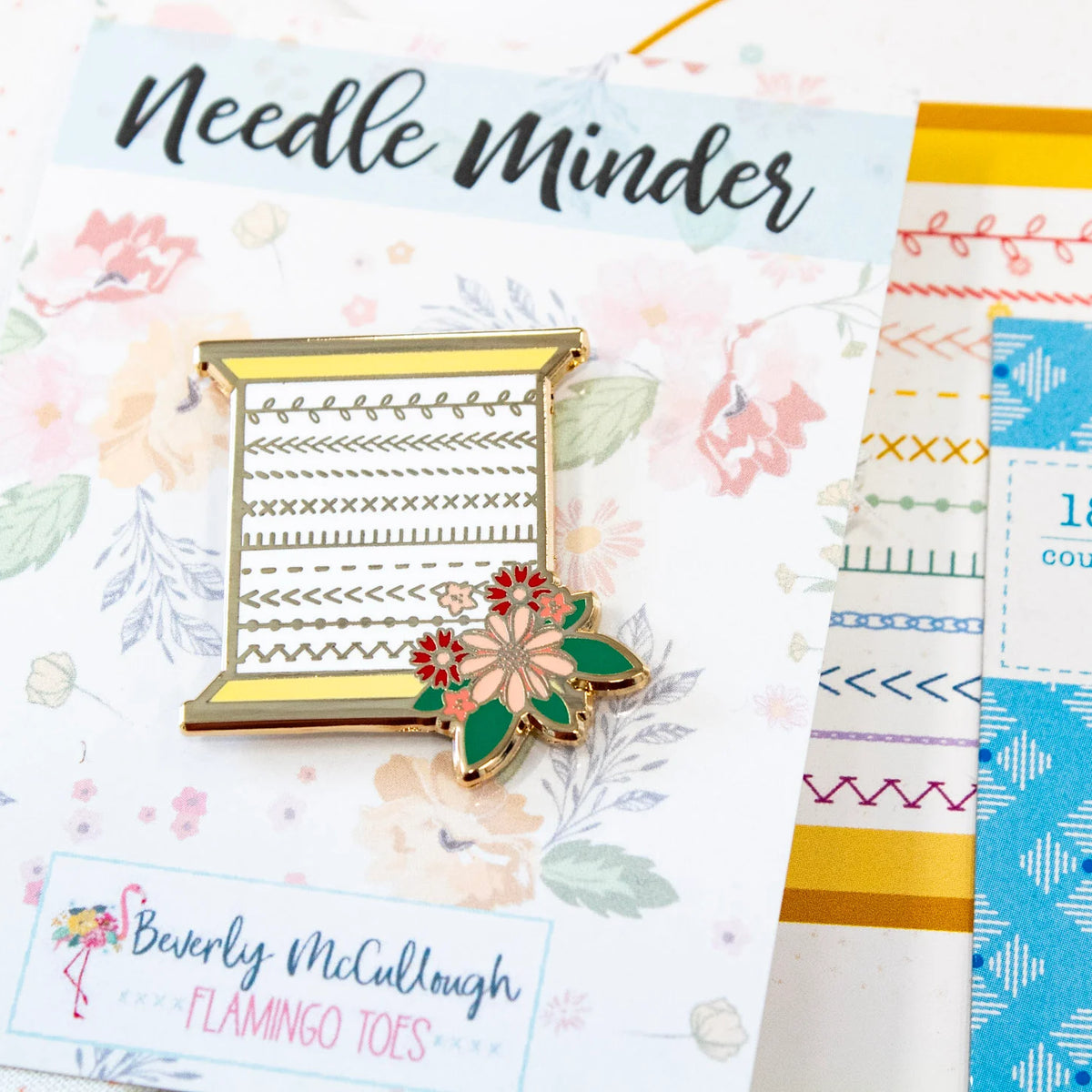 Stitchy Spool Embroidery Kit needle minder