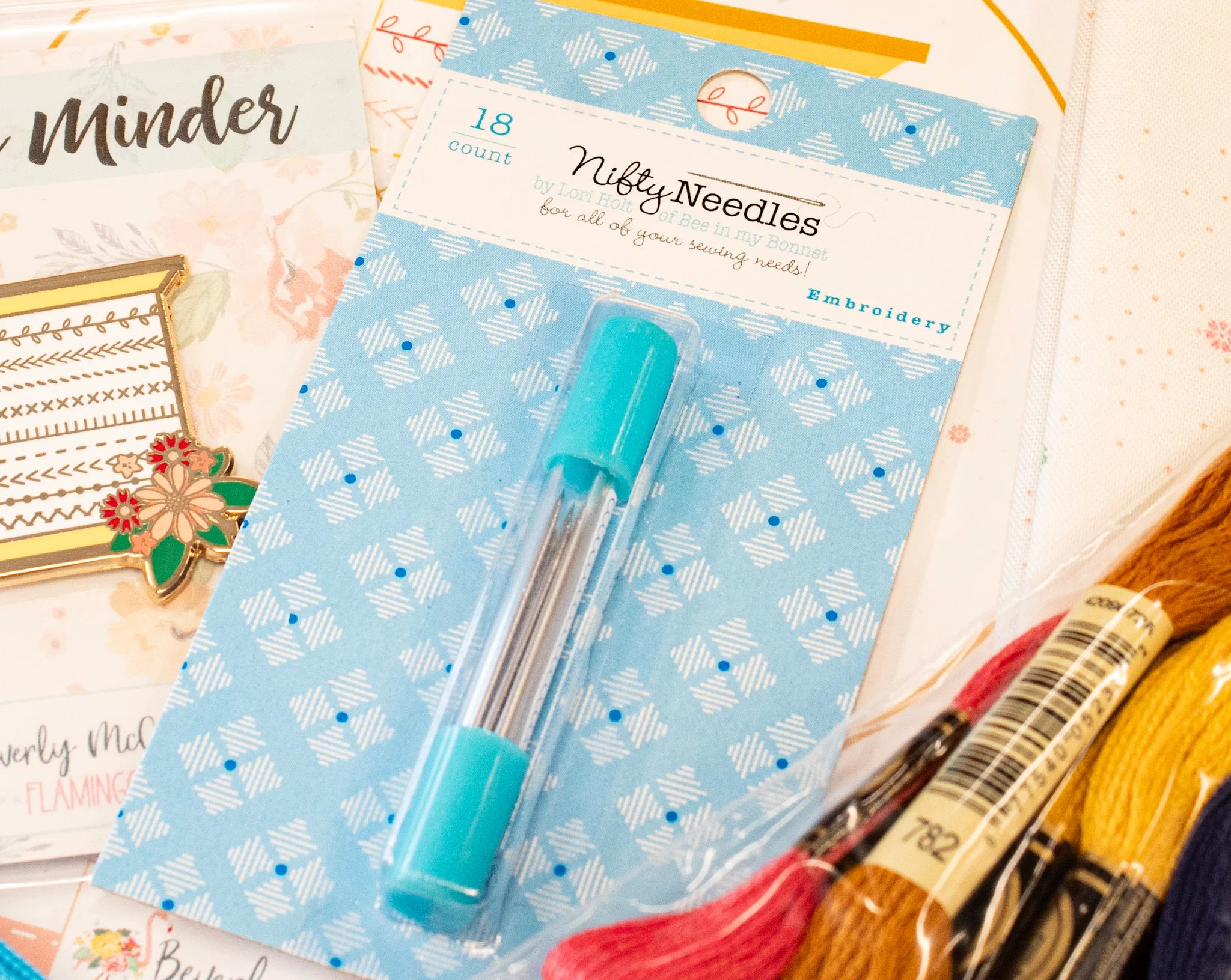 Stitchy Spool Embroidery Kit needle case