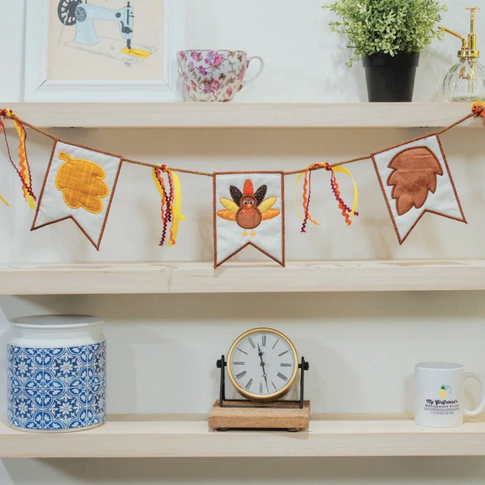 Turkey Time Banner (Downloadable Pattern)