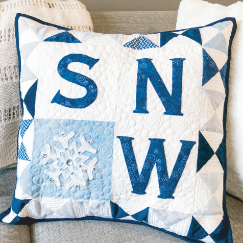 winter pillow pattern