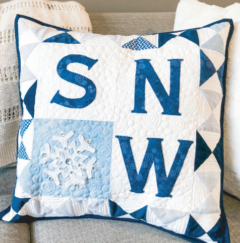 winter pillow pattern