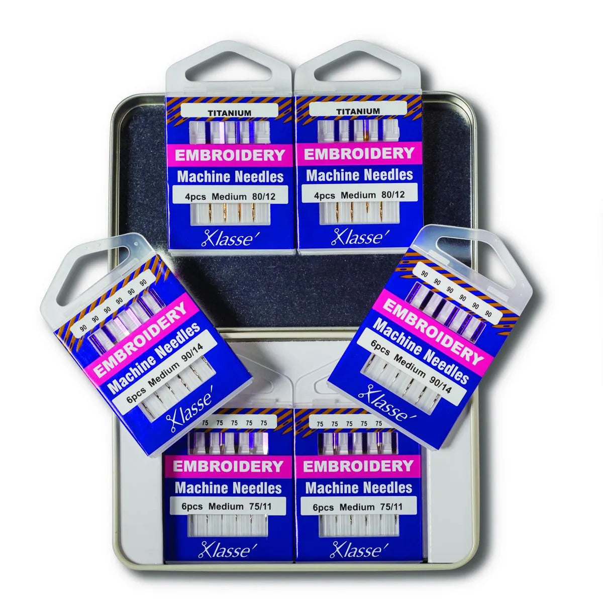 6PC Embroidery Needle Variety Tin