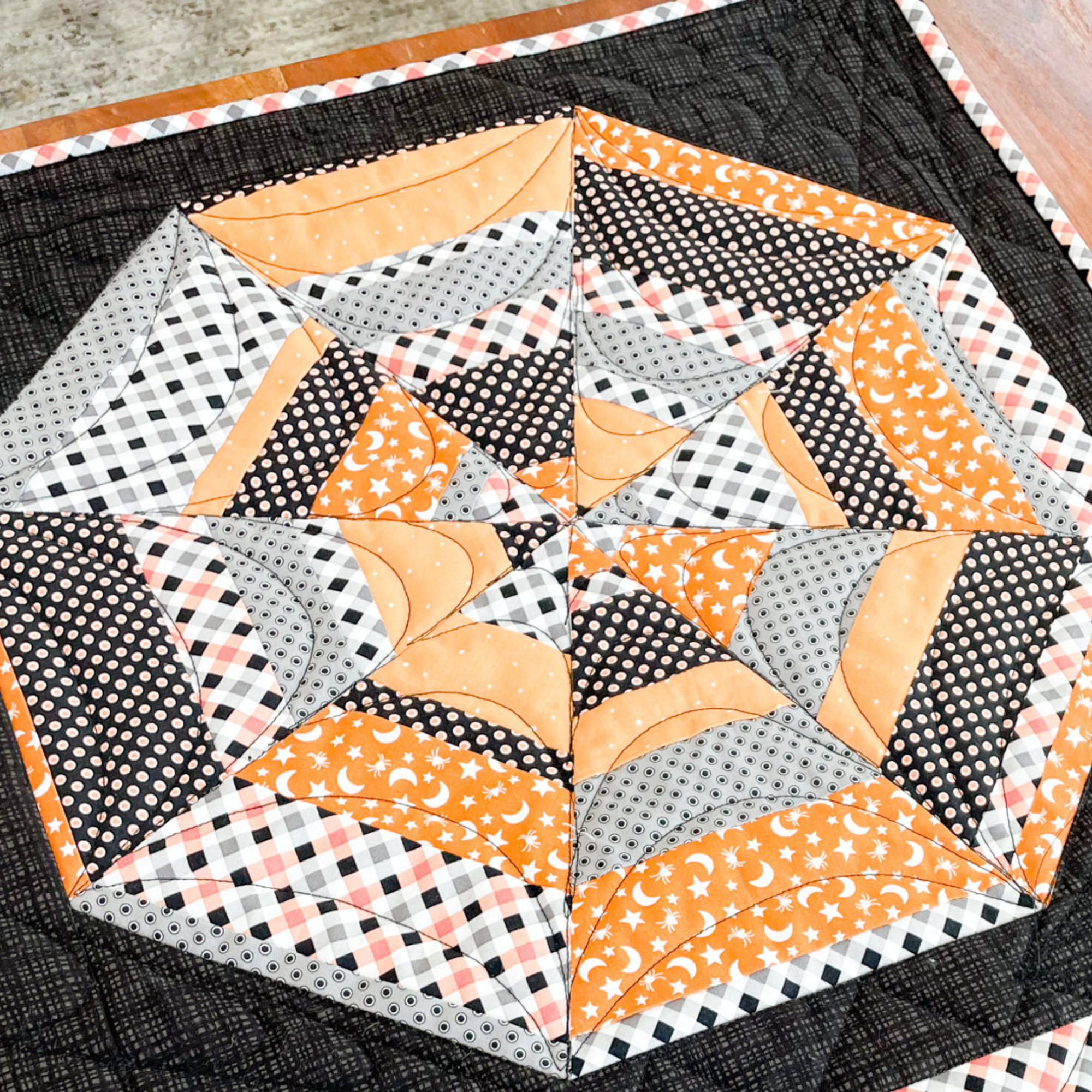 Scrappy Spidey Table Runner