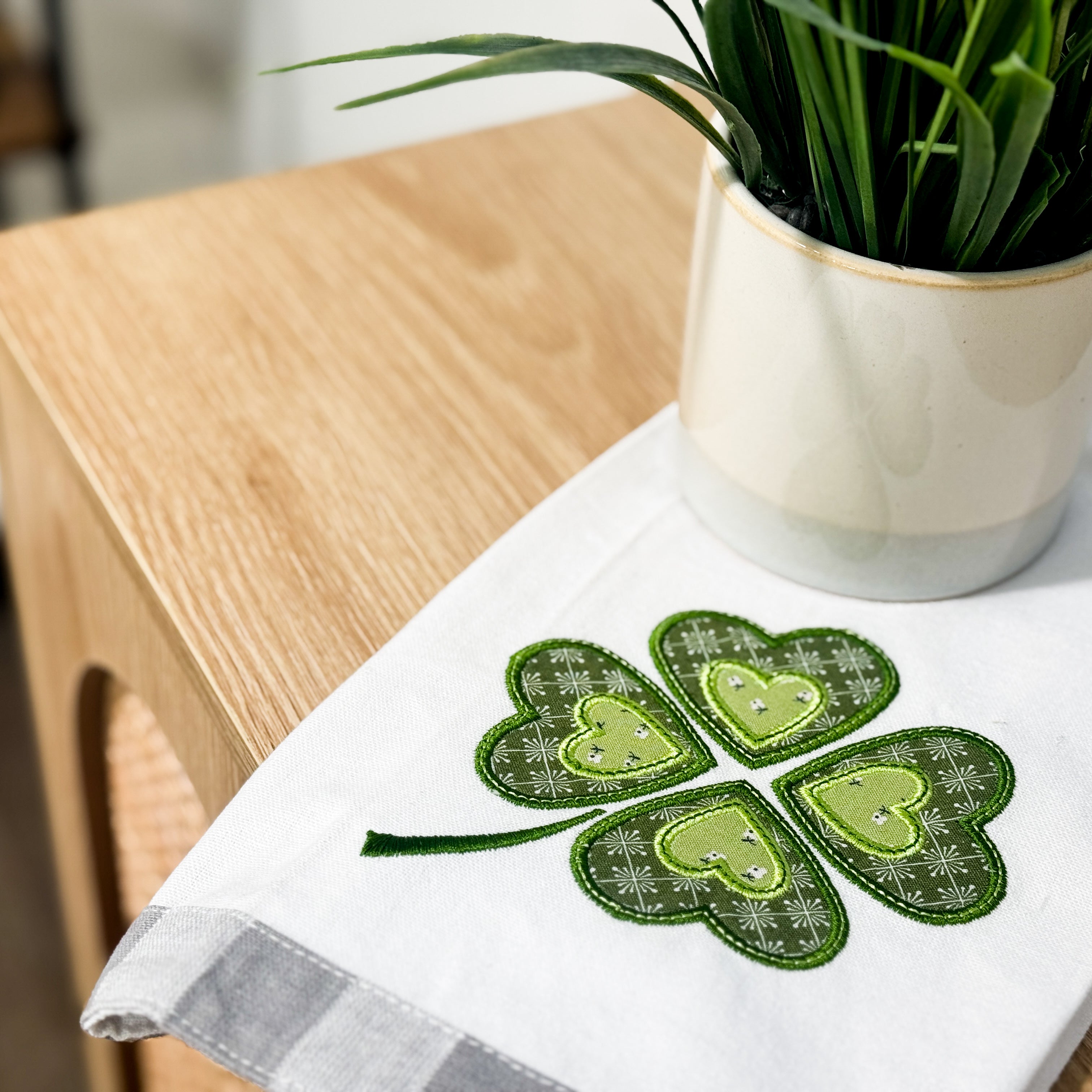 Shamrock Love Appliqué Machine Embroidery (Downloadable Pattern)