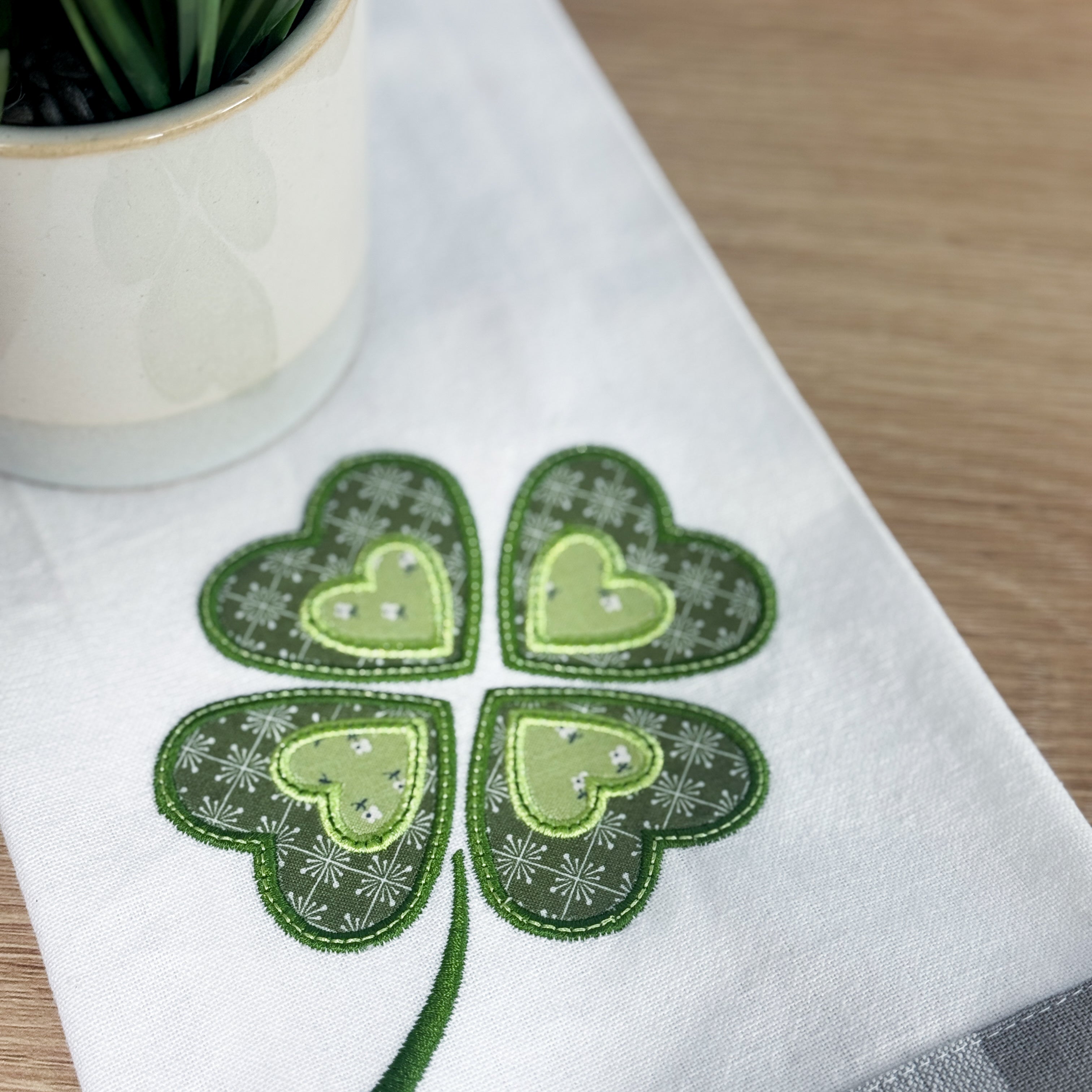 Shamrock Love Appliqué Machine Embroidery (Downloadable Pattern)